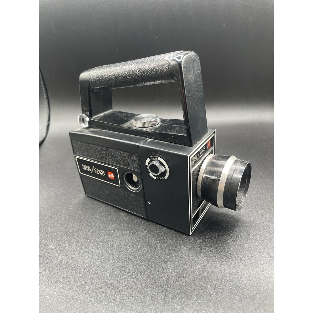Vintage GAF ST/602 Super 8 Movie Camera Zoom Lens f1.8 12–24mm Untested